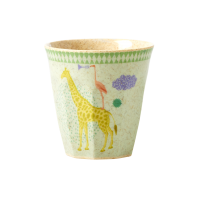 Kids Bamboo Melamine Green Cup Cute Animals By Rice